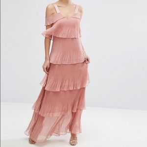 True Decadence Blush tiered maxi dress
